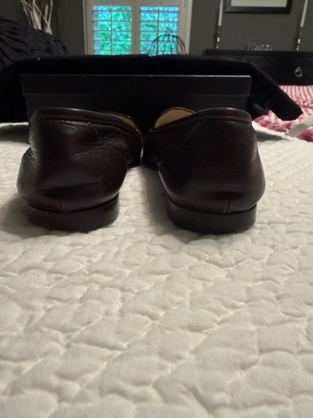 **Vintage Brown Leather Chanel Slip-on's** - Picture 6 of 7